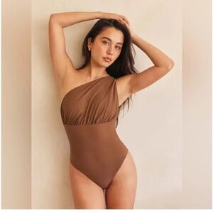 BUMPSUIT Jagger One piece Swimsuit Chestnut Postpartum